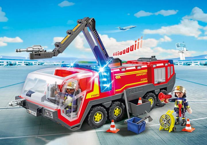 Actual product image Playmobil 71371 Airport Fire Truck with Light and Sound (71371, Playmobil City Action)