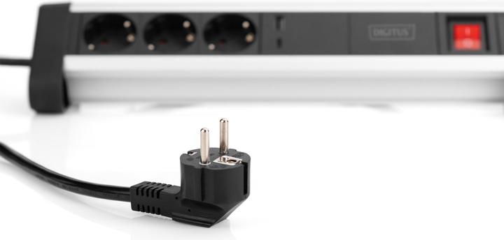 Produktbild Digitus Home & Office Steckdosenleiste 3-fach mit 1 x USB-C™ / 1 x USB A Anschluss (1.50 m)