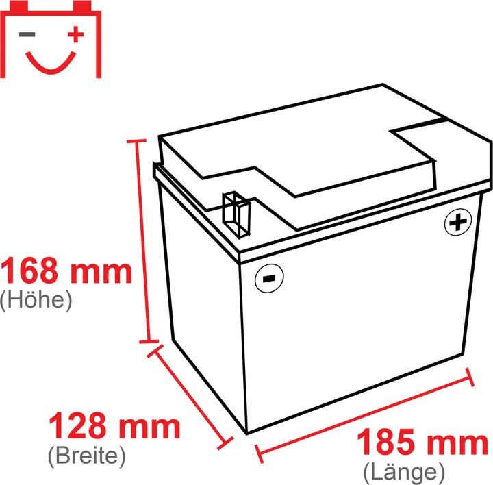 Produktbild Yuasa 53030 Motorradbatterie (DIN 53030) Y60-N30L-A Yumicron (12 V, 30 Ah, 180 A)