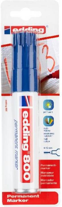 Edding 800 permanent marker blau (Blau, 12 mm, 1 x)