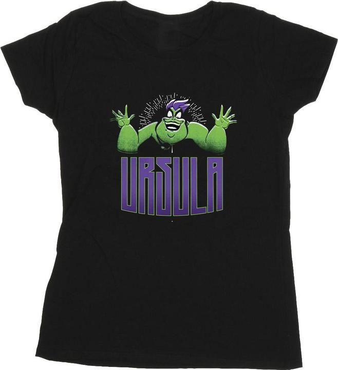 Actual product image Disney Womens/Ladies Villains Ursula Green Cotton T-Shirt (XL)