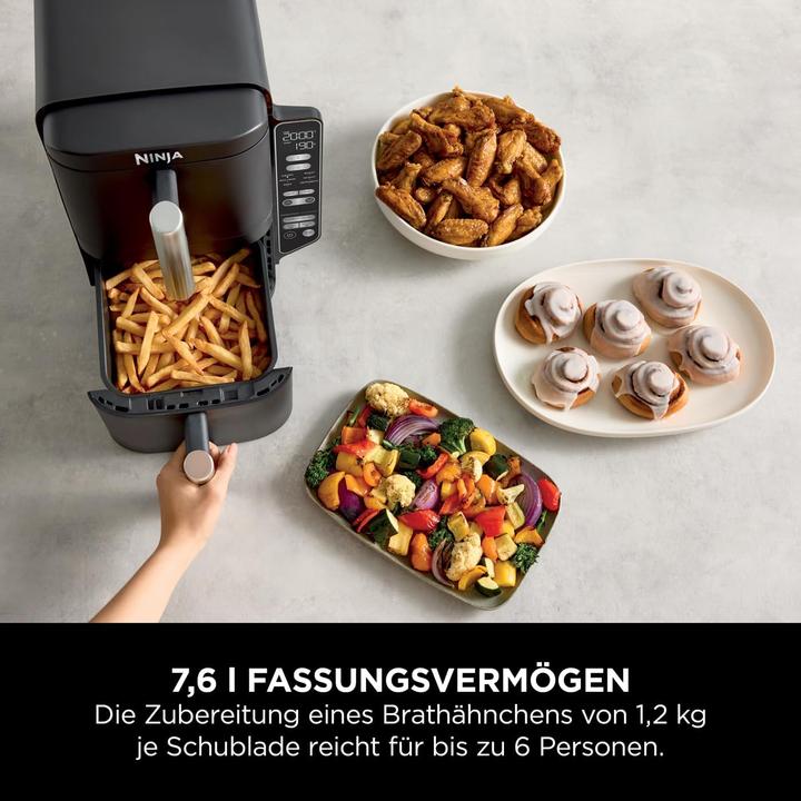 Actual product image Ninja Double stack hot air fryer, 7.6 litres