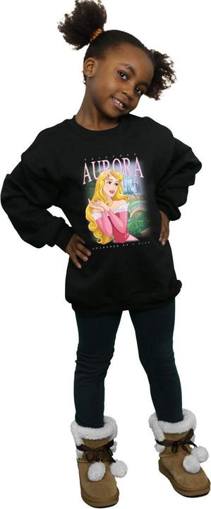 Actual product image Disney Interactive Studios Girls Aurora Montage Cotton Sweatshirt (152, 158)