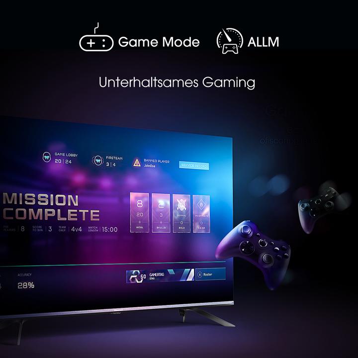 Productafbeelding Hisense 50E76GQ TV (50 inch) Ultra HD Smart TV Wi-Fi, Titanium (50", QLED, 4K, 2021)