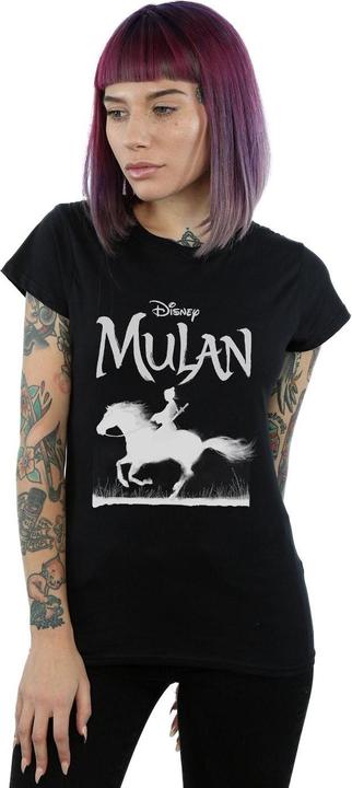 Actual product image Disney Womens/Ladies Mulan Movie Mono Horse Cotton T-Shirt (XXL)