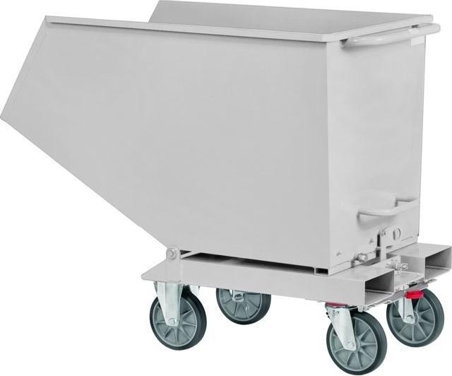 Immagine prodotto Fetra Cassone ribaltabile per trucioli RAL 7035 con rubinetto di scarico (750 kg)