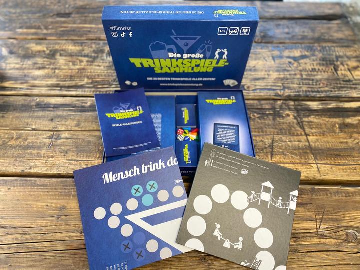 Actual product image Trinkspielesammlung The great drinking game collection (German)