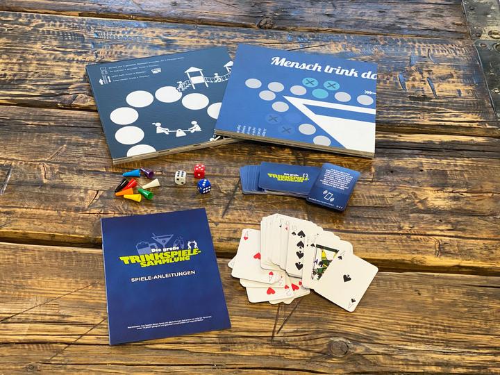 Actual product image Trinkspielesammlung The great drinking game collection (German)