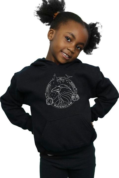 Actual product image Girls Ravenclaw Seal Hoodie (140, 146)