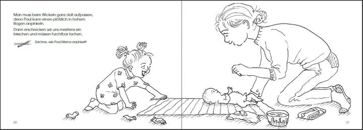 Actual product image The sibling doodle colouring book for all big sisters and brothers aged 3 and over