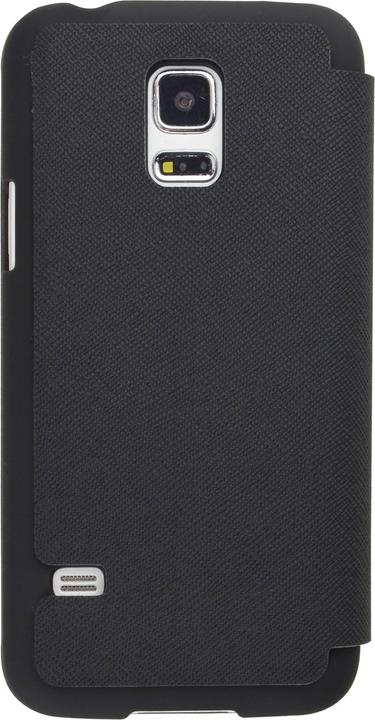 Actual product image Mobiparts Slim Folio Case Samsung Galaxy S5 Black (Samsung Galaxy S5)