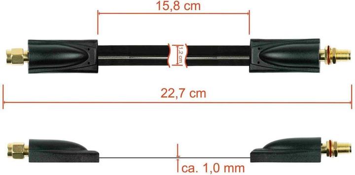 Produktbild Kabelmeister SMA Stecker – SMA Buchse (Antennenkabel)