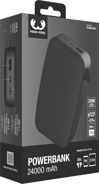 Actual product image Fresh'N Rebel Powerbank (24000 mAh, 20 W, 88.80 Wh)