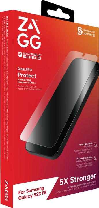 Produktbild Zagg Glass Elite Ultra-Strong, Tempered Glass Screen Protector with Recycled Glass For Galaxy S2... (1 Stück, Samsung Galaxy S21)