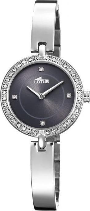 Lotus UHR 18547/2 SCHWARZES 316L-EDELSTAHLARMBAND, DAMEN (Analoguhr)