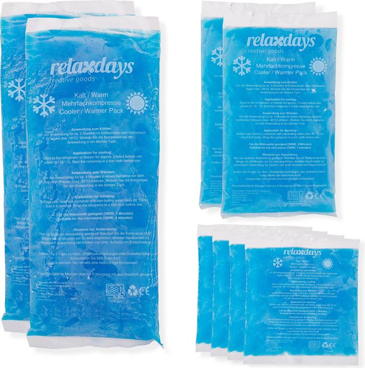 Actual product image Relaxdays Kühlpads (10 x, 1750 g)