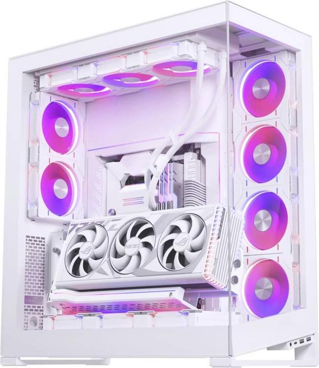 Produktbild Phanteks Premium Vertikales GPU-Bracket + PCIe 4.0 x 16 Riser-Kabel, DRGB - 220 mm, weiss