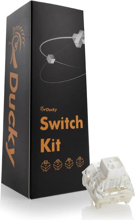 Produktbild Ducky Kailh Box White Switches, mechanisch, 3-Pin, clicky, MX-Stem, 45g - 110 Stück