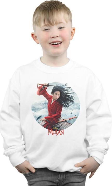 Actual product image Disney Boys Mulan Movie Sword Poster Sweatshirt (140, 146)