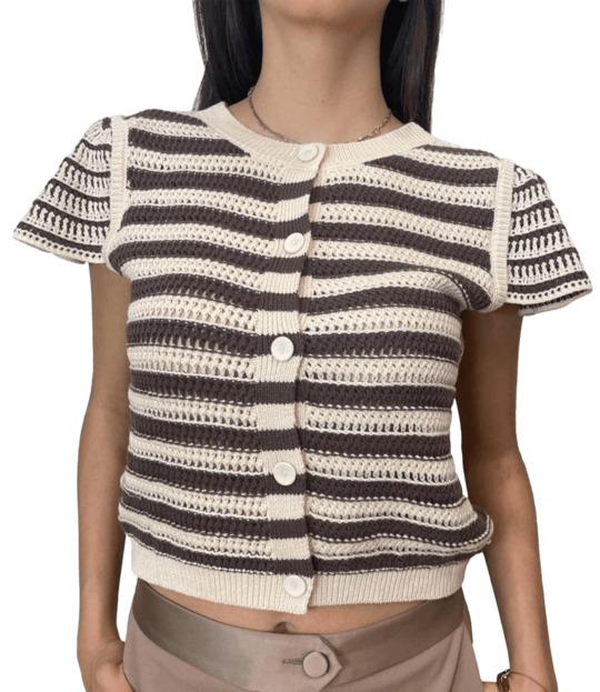 Twinset Twin-set Maglie Pretty Pink/chocolate (M)