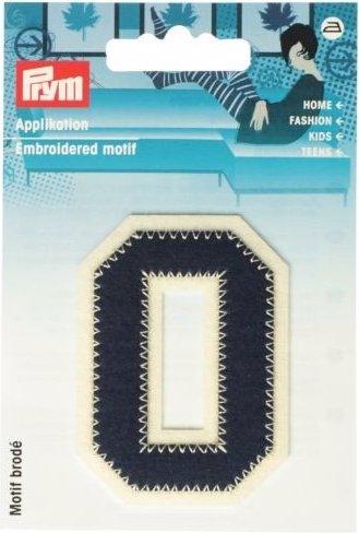 Produktbild Prym Applikation Buchstabe O, blau/ecru (1 x)
