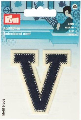 Immagine prodotto Prym Lettera di applicazione V, blu/ecru (1 x)