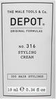 Actual product image Depot 300 Hair Stylings No 316 Uv Filter Hair Styling Cream Medium Hold - 10 Ml (Hair wax, 10 ml)