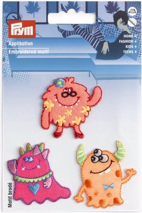 Immagine prodotto Prym Applicazione autoadesiva/ferro da stiro Mostro rosa (1 x)