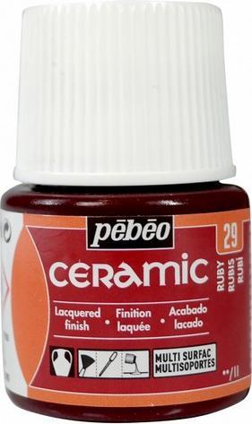 Produktbild Pebeo Keramikfaben (Rubinrot, 45 ml)