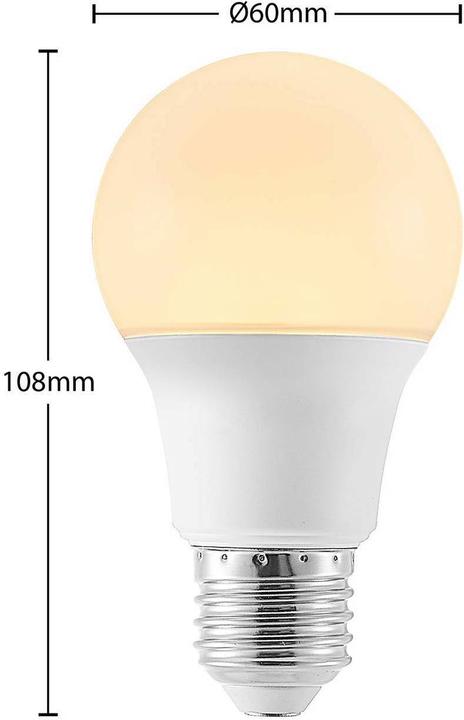 Produktbild Arcchio LED-Lampe E27 A60 4,9W 3.000K opal (E27, 4.90 W, 470 lm, 1 x, F)