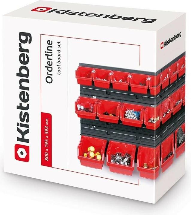 Image du produit Kistenberg WORK BOARD WITH CUFF BLACK 80x40cm 2pcs + 30 CONTAINERS NTBNP3 RED (30 pièces)