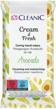 Cleanic Cream & amp Frische Avocado erfrischende Tücher, 15 Stücke (Reinigungstücher)