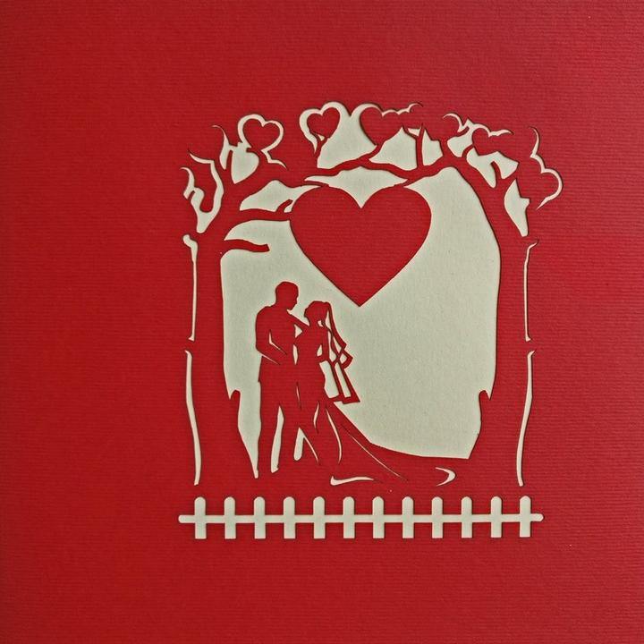 Actual product image Hervorragend Wedding Card Wedding Garden - 3D Pop-up (1 pcs.)