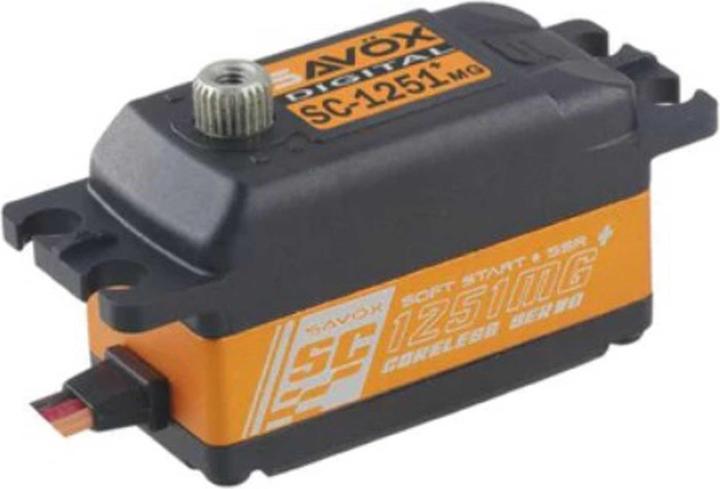 Image du produit Savöx Low Profile Servo SC-1251MG+ Digital, réducteur en métal, 9 kg