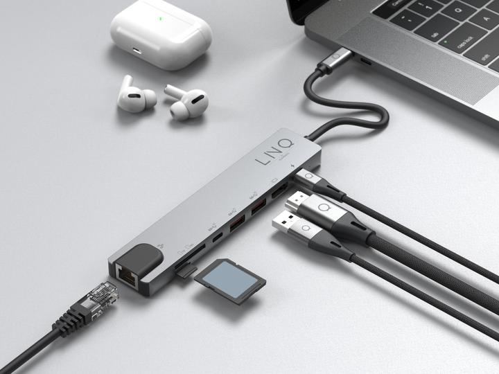Produktbild LINQ Connects 8 in 1 Hub Pro (USB-C, 1 Ports)
