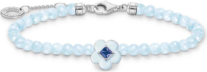 Immagine prodotto Thomas Sabo Bracciale fiore con perline blu (19 cm, Argento 925, Smalto)