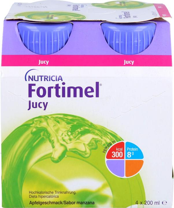 Image du produit Nutricia Fortimel Jucy Pomme, 4 x 200 ml (4 pièce(s), Liquide, 1004 g)