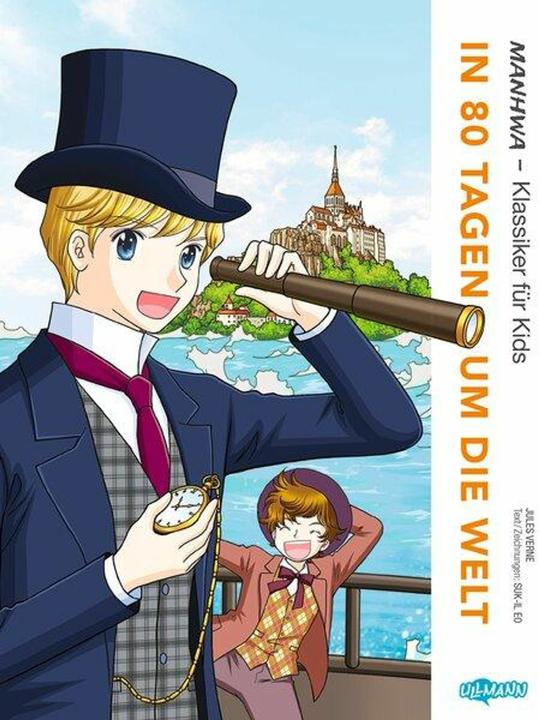 Actual product image MANHWA – Klassiker für Kids – In 80 Tagen um die Welt (German, Suk-Il Eo, Renate Seo, 2025)