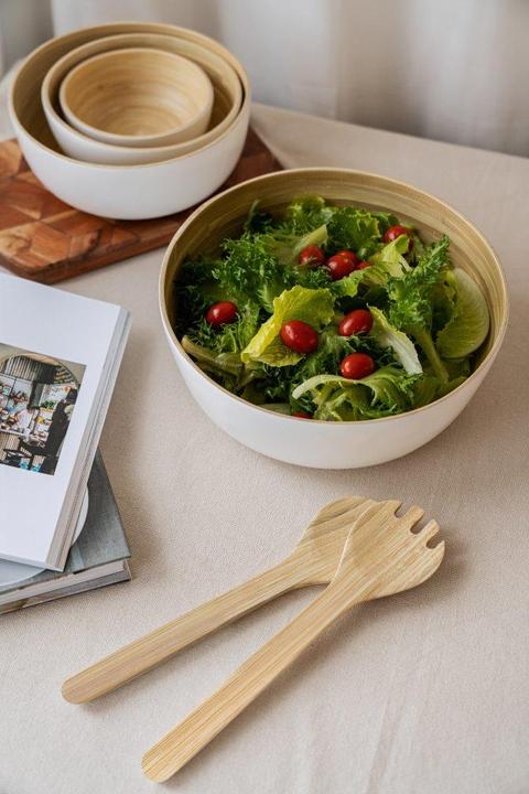 Actual product image Nuts Bowl Bamboo L white (22 cm, 1 x)