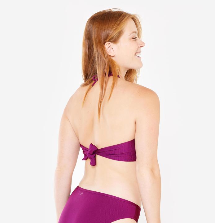 Produktbild Olaian Bikini-Oberteil Bandeau Damen strukturiert Laura violett (80 C)
