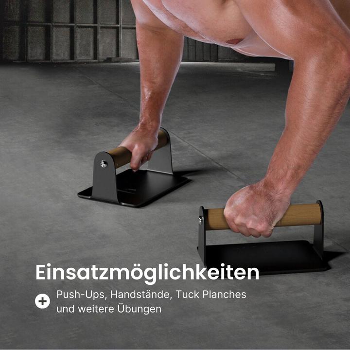 Produktbild Hermex 2er Set Push-Up-Griffe Liegestützgriffe Liegestützhilfe Push-Up Bar