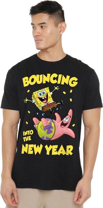 Image du produit Spongebob Squarepants - T-shirt BOUNCING INTO THE NEW YEAR - Homme (XXL)