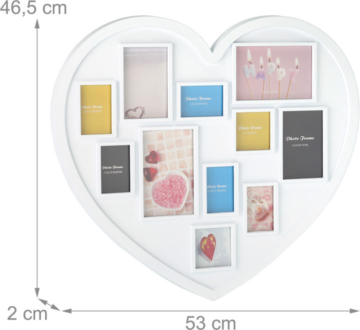 Image du produit Relaxdays Cadre-coeur