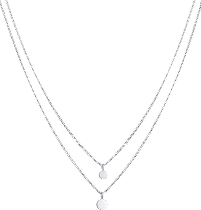Produktbild Elli Plättchen (925 Sterling Silber, Glaskristall, 40 - 50 cm)