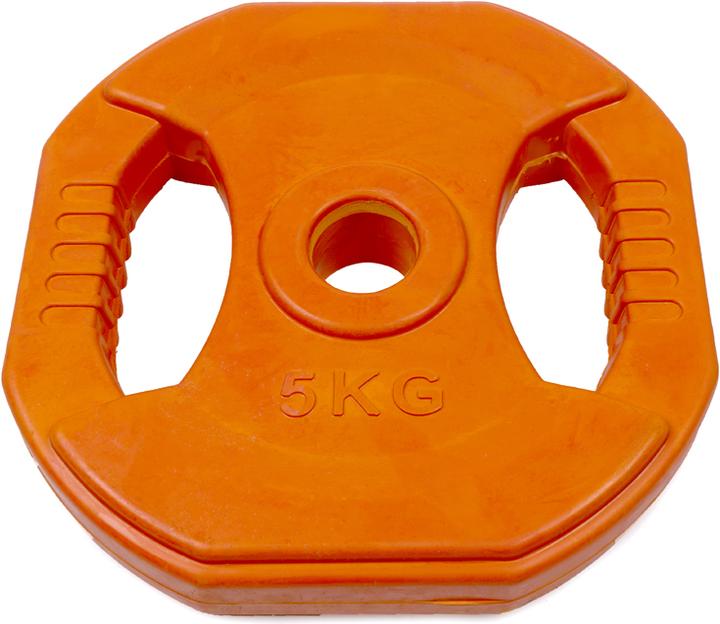 Image du produit Gladiatorfit Disque de poids en caoutchouc avec poignées (1 x 5 kg)