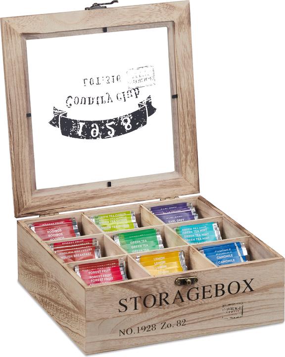 Immagine prodotto Relaxdays Scatola porta-tè-e-tisane