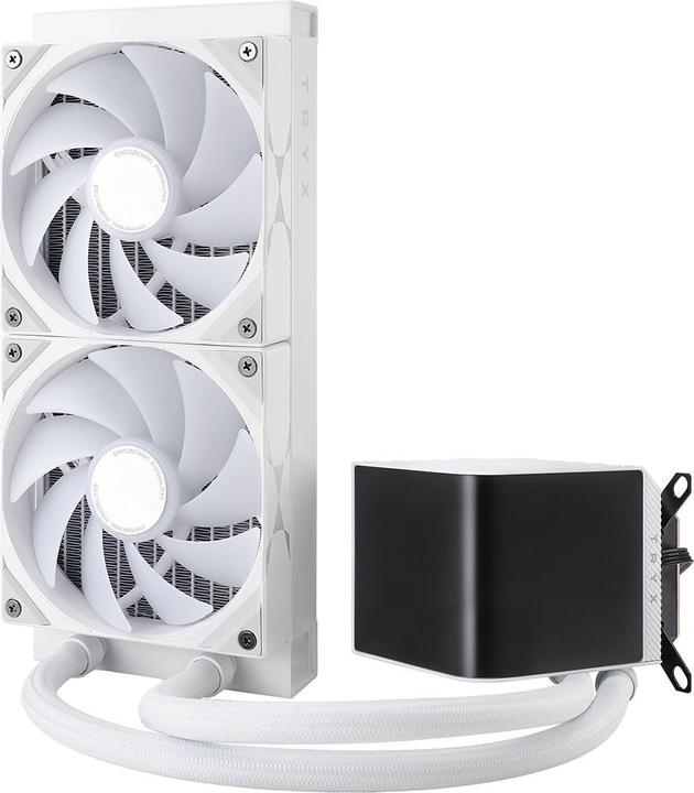 Actual product image TRYX PANORAMA complete water cooling system, ARGB - 240 mm, white
