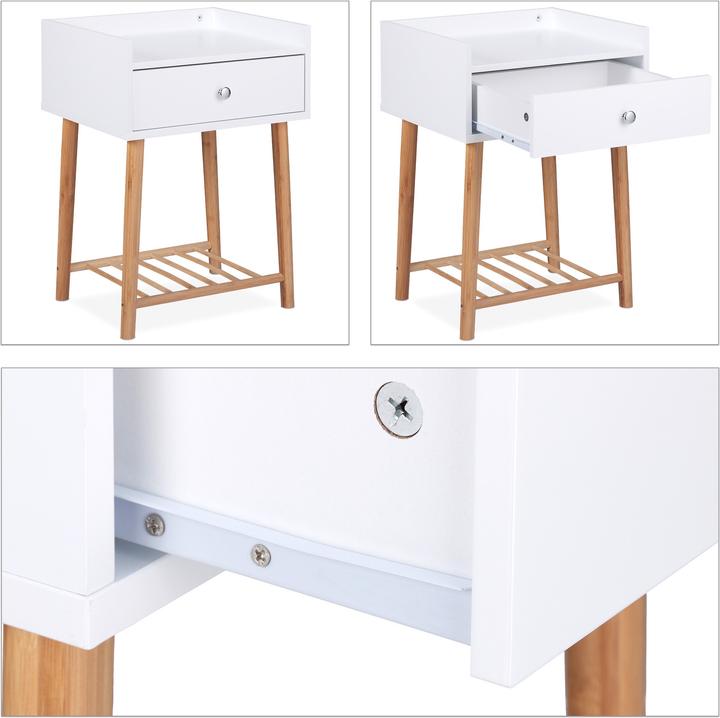 Image du produit Relaxdays Table nuit (40 x 35 x 55,5 cm)