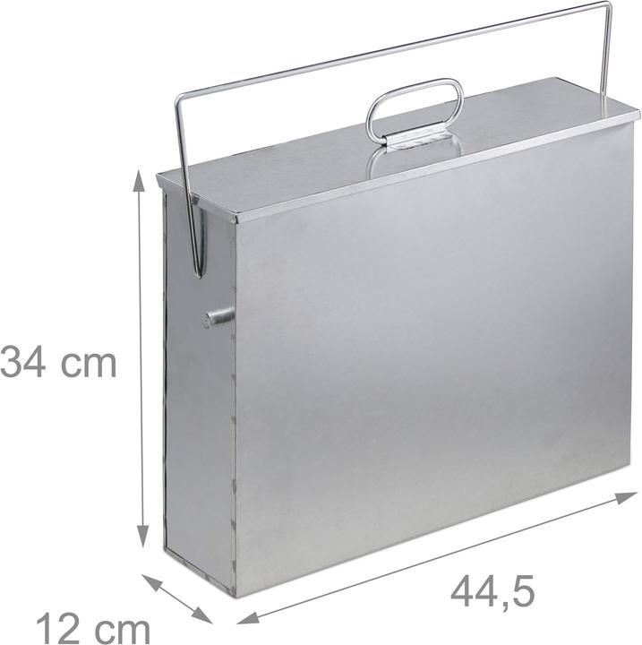Immagine prodotto Relaxdays Secchio raccoglicenere (44,5 x 12 x 42 cm)