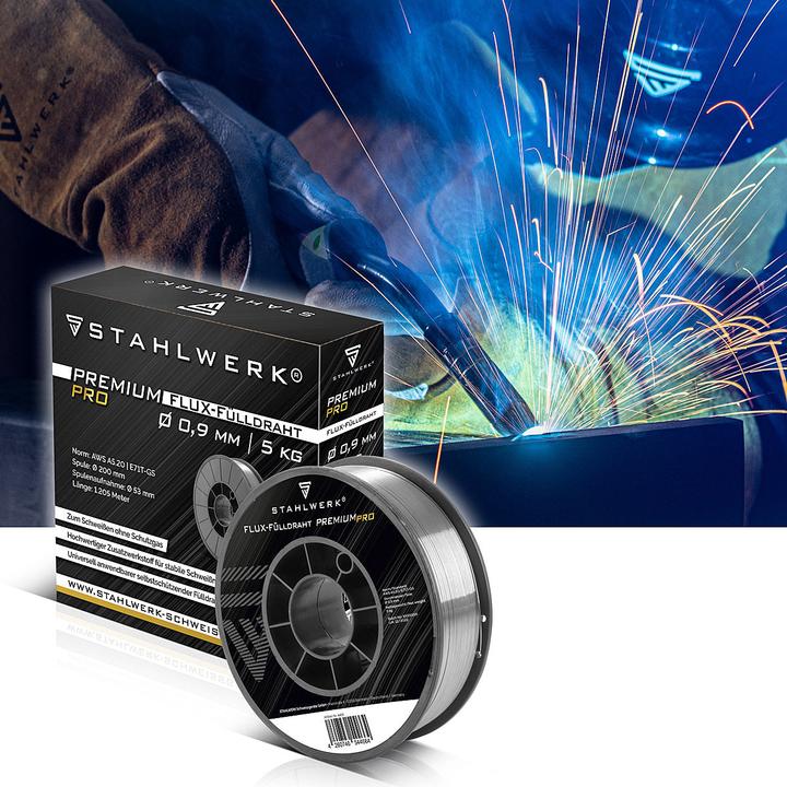 Actual product image Stahlwerk Welding wire MIG MAG Premium cored wire E71T-GS Ø 0.9 mm S200/D200 5 kg